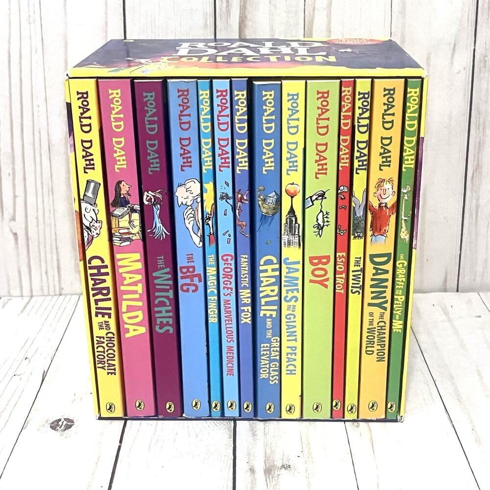 Roald Dahl 15-Book Box Set by Roald Dahl (2016, Paperback) *** Only 14 Books